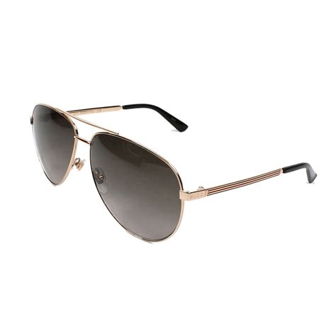 transition glasses gucci aviator|Aviator frame sunglasses in gold.